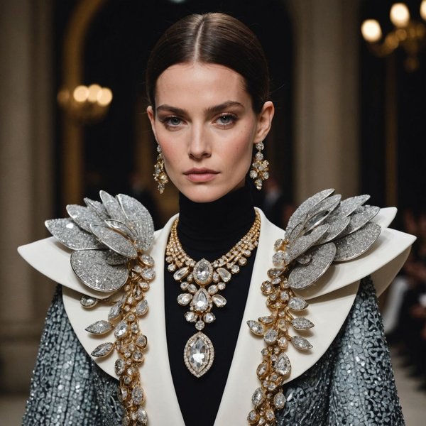 Comment associer des bijoux sculpturaux avec une tenue de soirée pour un effet dramatique?