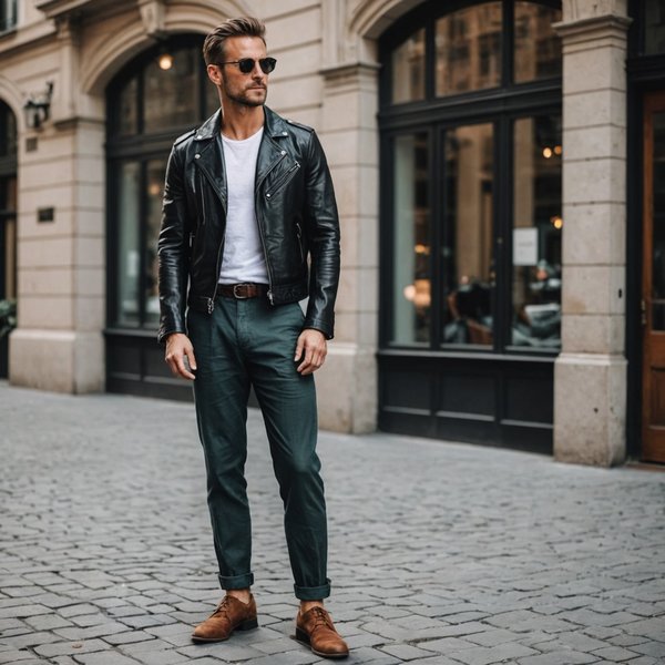 Quels conseils pour associer des pantalons en lin avec des vestes en cuir?